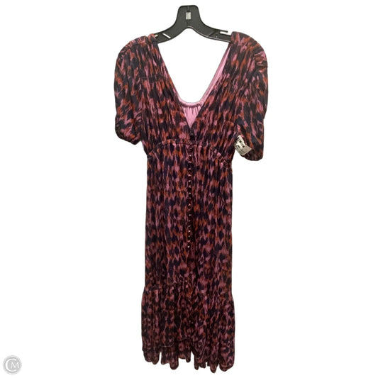 Dress Casual Maxi By Anthropologie In Black & Purple, Size: Xsp