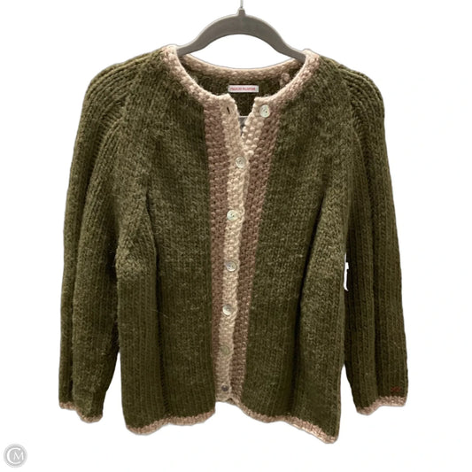 Sweater Cardigan By Frances Valentine In Green, Size: L
