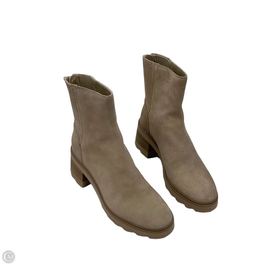 Boots Ankle Heels By Dolce Vita In Tan, Size: 8.5