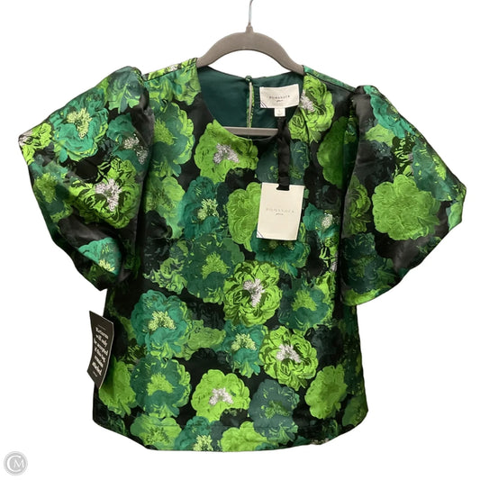 Blouse Short Sleeve By Pomander Place In Green, Size: L