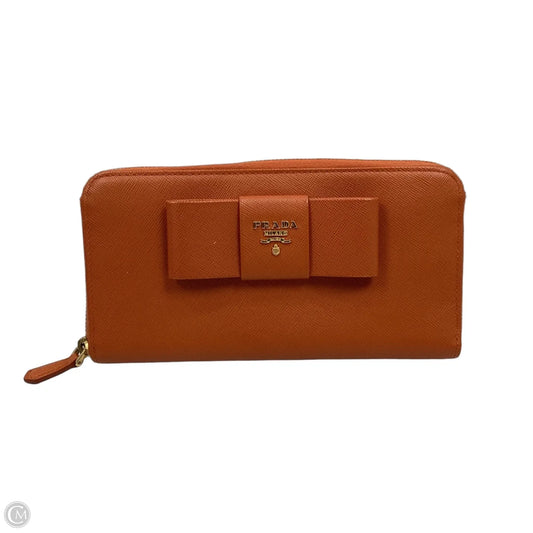 Wallet Luxury Designer By Prada, Size: Large
