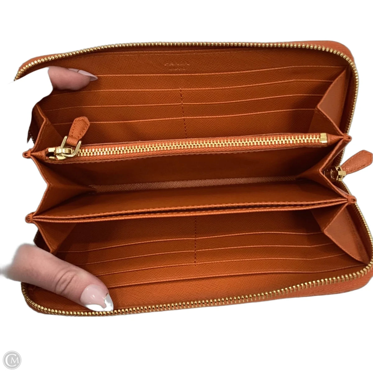 Wallet Luxury Designer By Prada, Size: Large