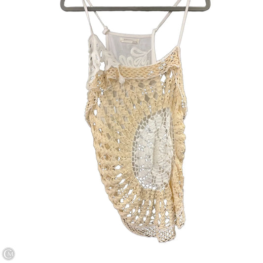 Blouse Sleeveless By Anthropologie In Cream, Size: Xl