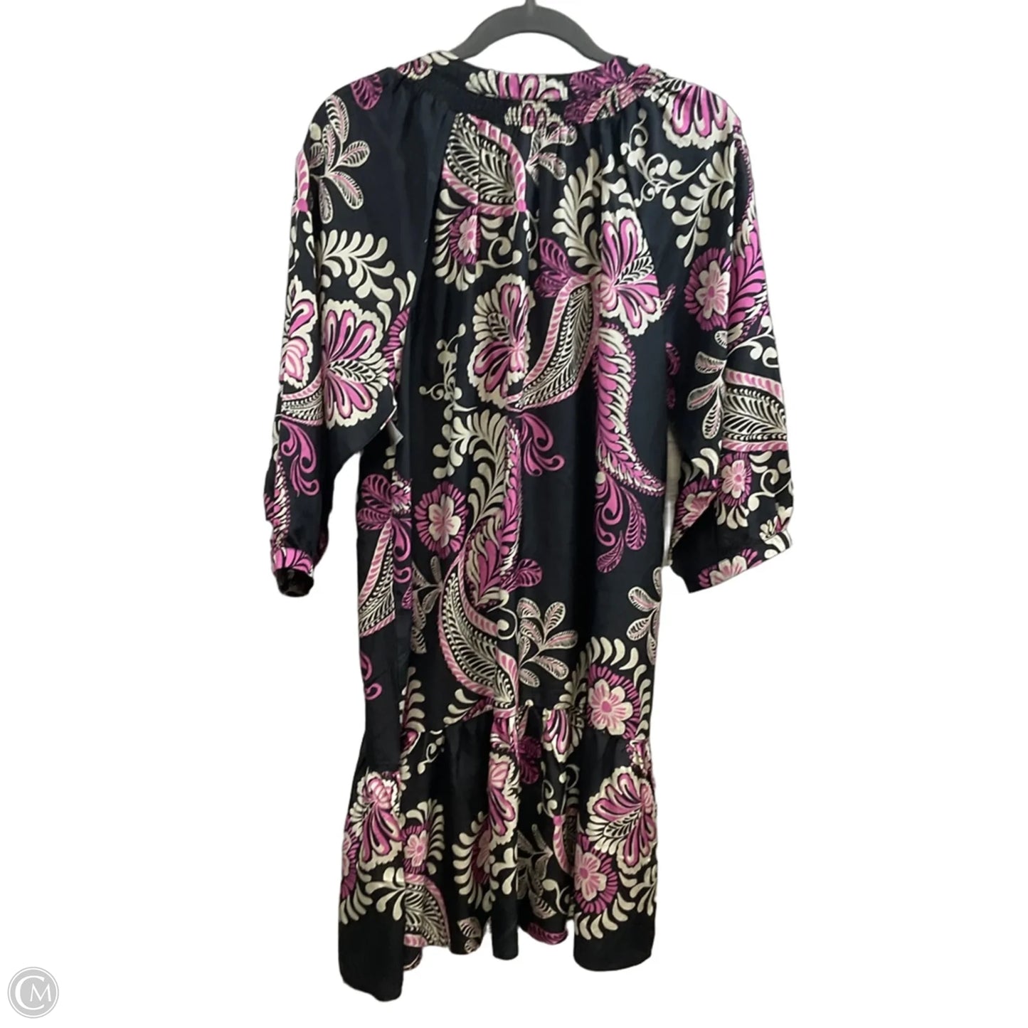 Dress Casual Midi By Johnny Was In Black, Size: M