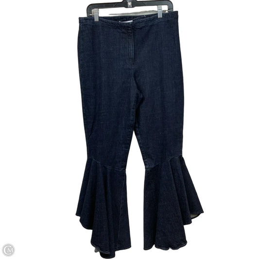 Jeans Flared By Scripted In Blue Denim, Size: L