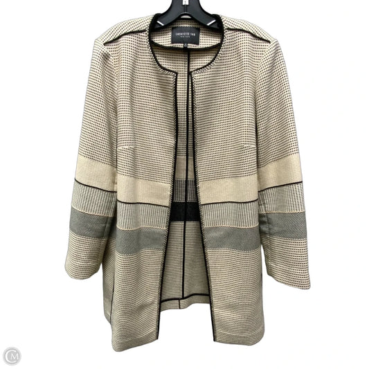 Jacket Designer By Lafayette 148 In Cream, Size: 14