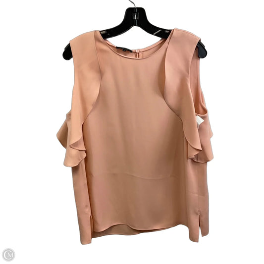 Blouse Designer By Lafayette 148 In Peach, Size: L