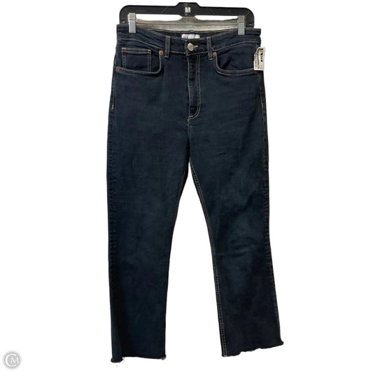 Jeans Cropped By Zara In Black Denim, Size: 10