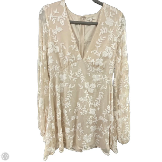 Dress Casual Midi By Tularosa In Cream, Size: M