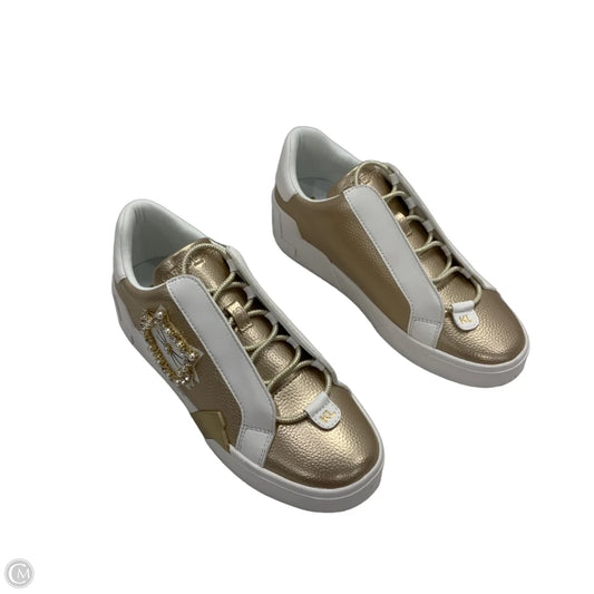 Shoes Sneakers By Karl Lagerfeld In Gold, Size: 7.5