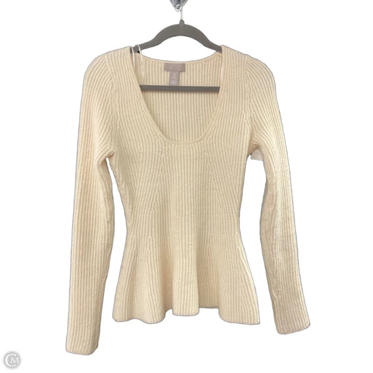 Sweater By H&m In Cream, Size: M
