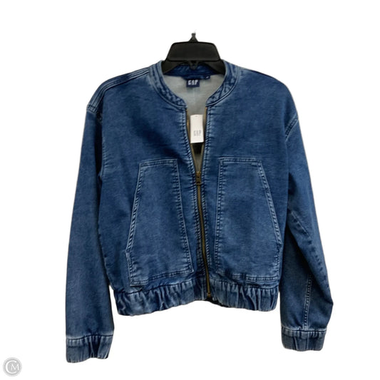 Jacket Denim By Gap In Blue Denim, Size: S