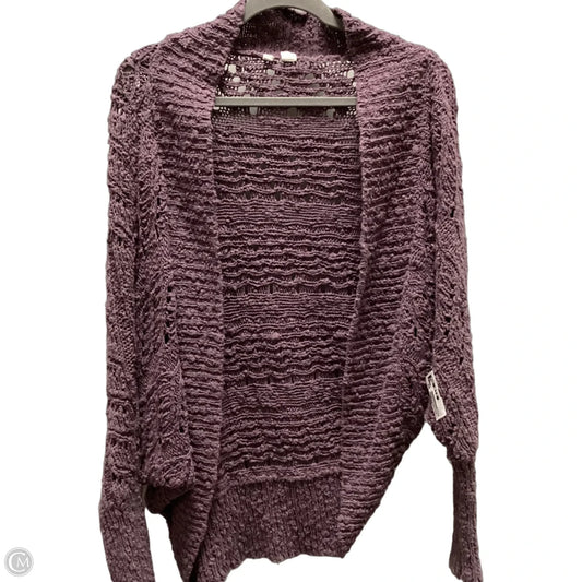 Sweater Cardigan By Moth In Purple, Size: L