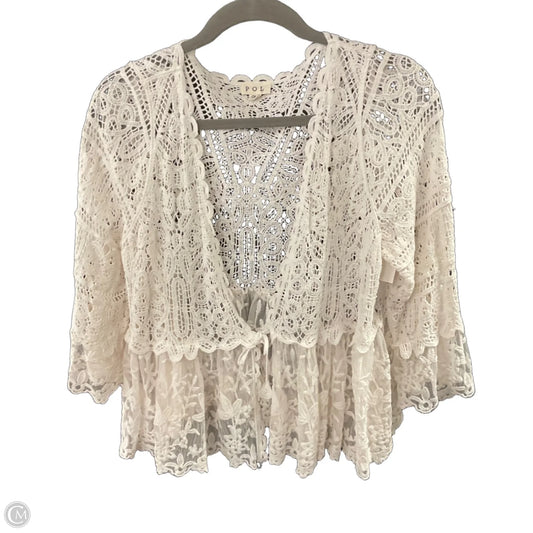 Sweater By Pol In White, Size: Osfm