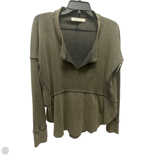 Top Long Sleeve By We The Free In Green, Size: Xs