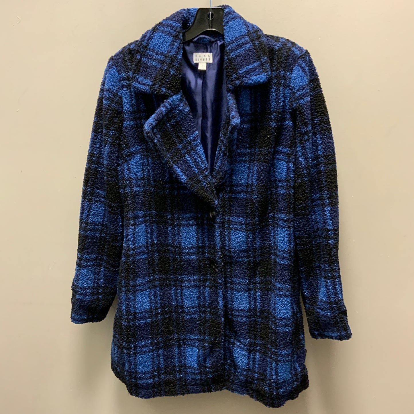 Jacket Fleece By Joan Rivers In Blue, Size: S