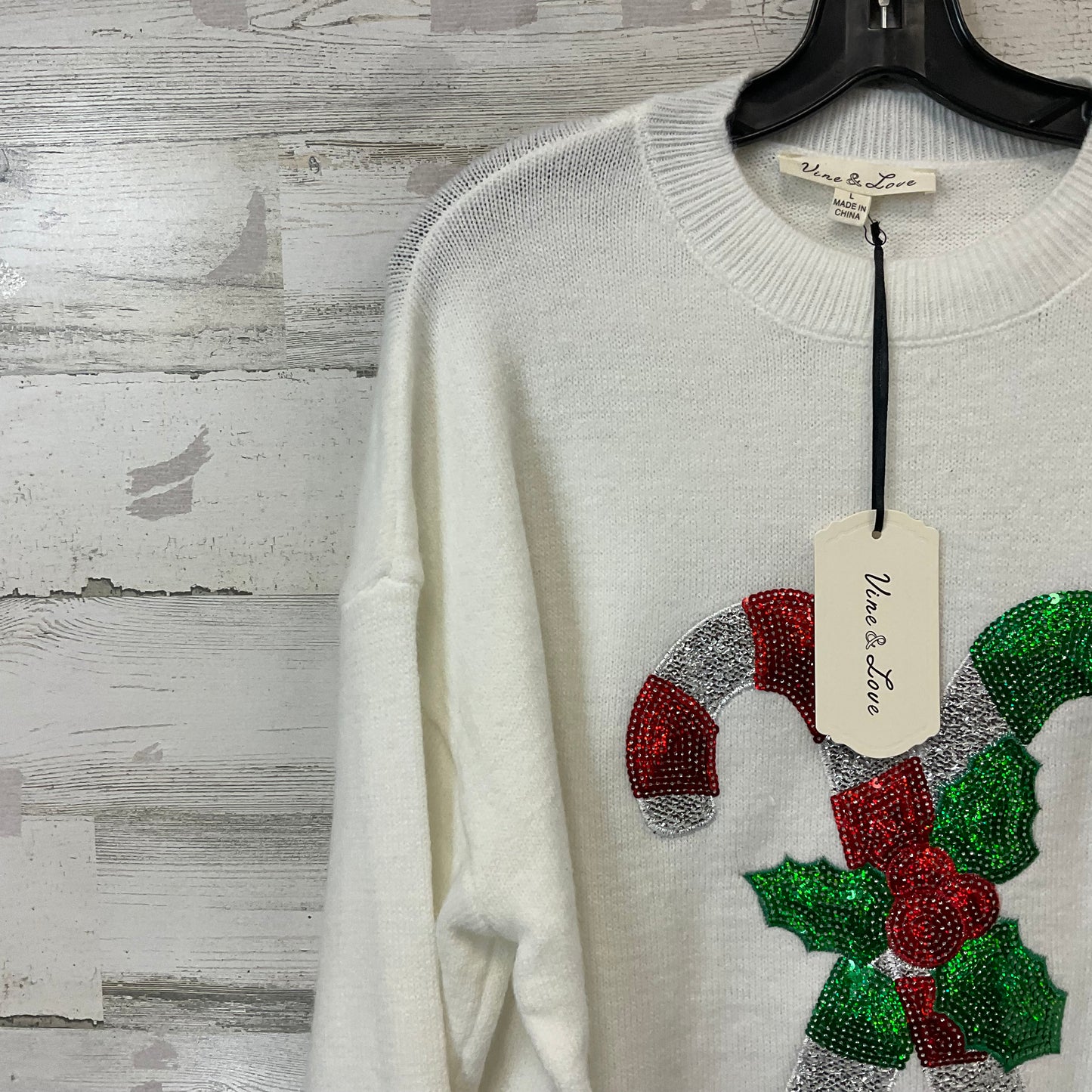 Sweater By VINE & LOVE In Christmas, Size: L