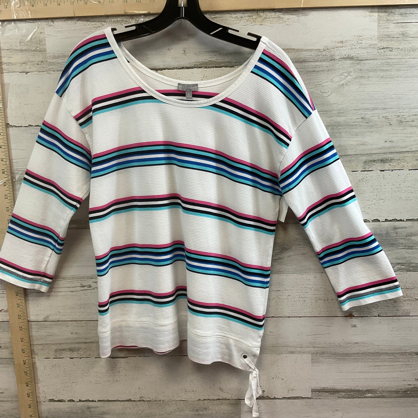 White Top 3/4 Sleeve Talbots, Size M