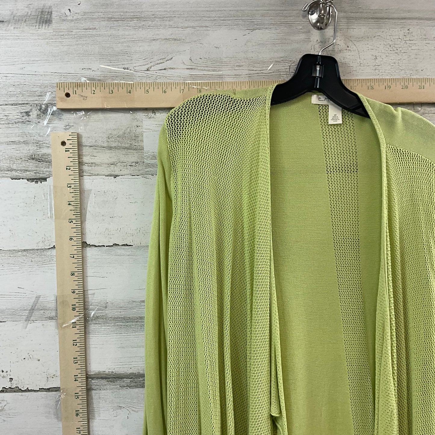 Green Cardigan Emaline, Size 3x