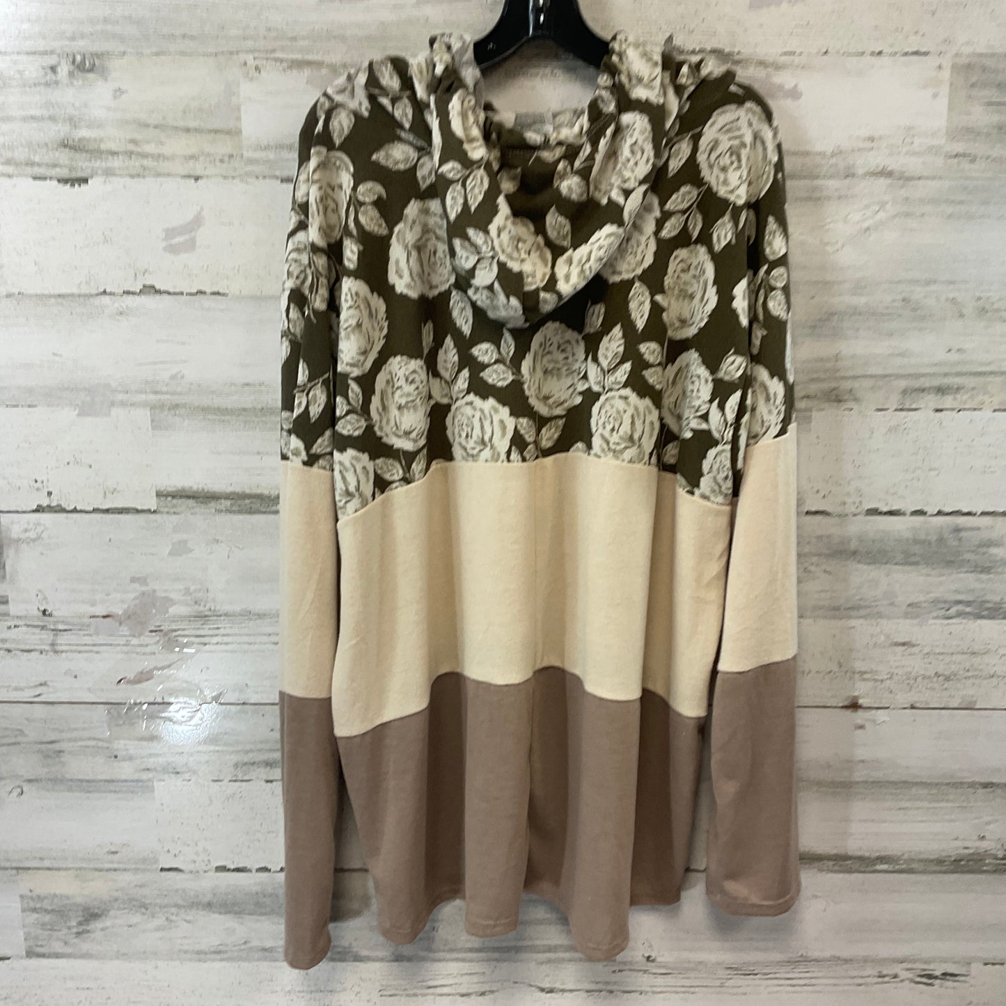 Top Long Sleeve By Sew In Love In Brown, Size: 3x