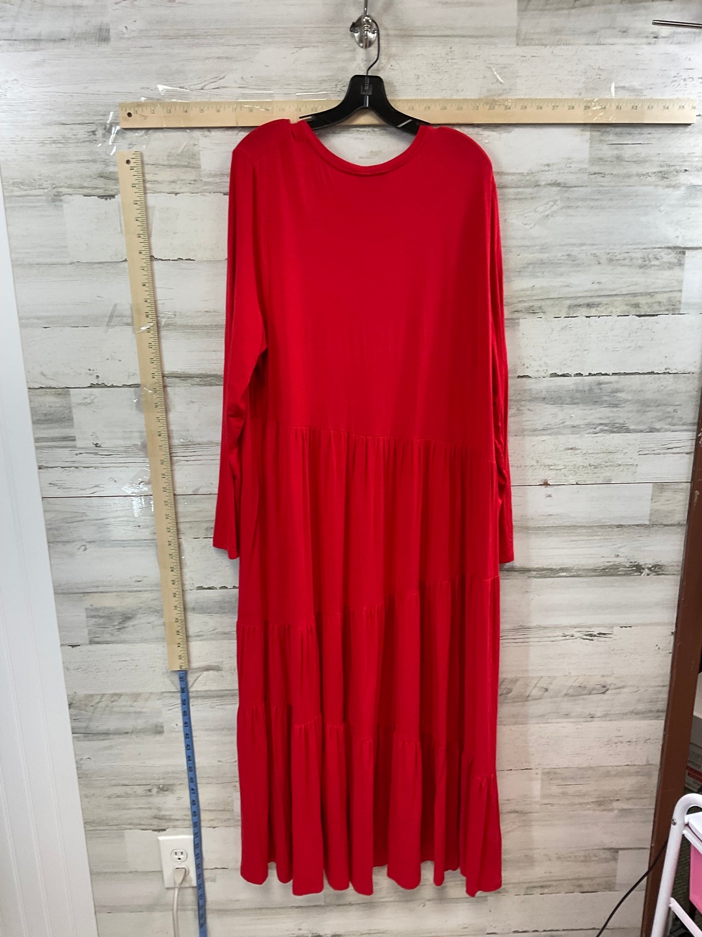 Red Dress Casual Maxi SAINT & SOFIA, Size 2x