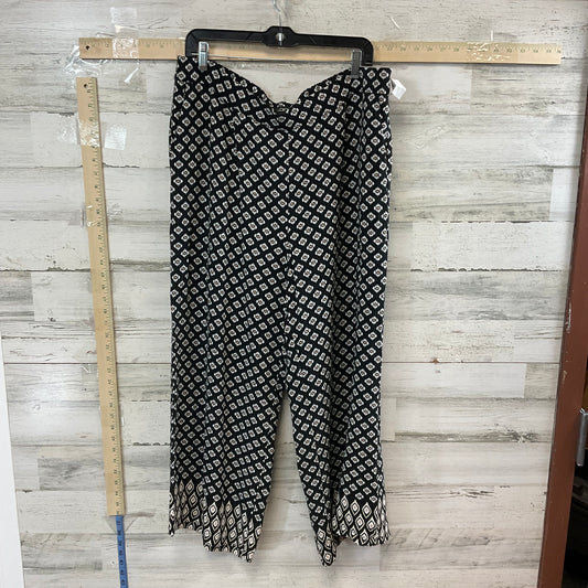 Black Pants Wide Leg Loft, Size Xl