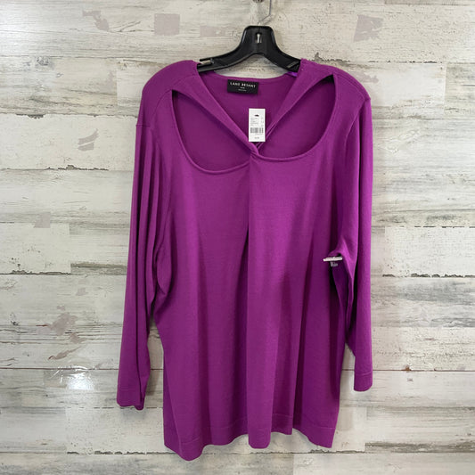 Sweater By Lane Bryant In Purple, Size: 4x