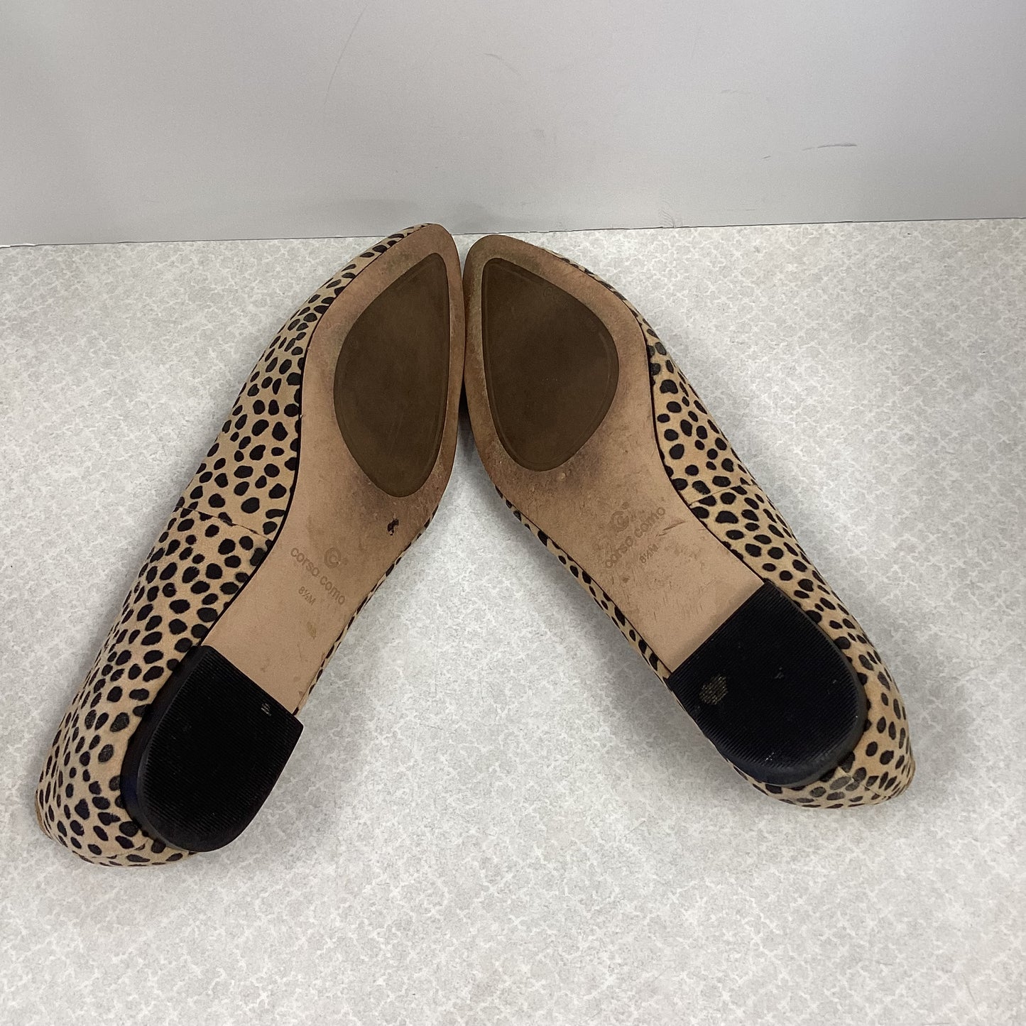 Animal Print Shoes Flats Corso Como, Size 8.5