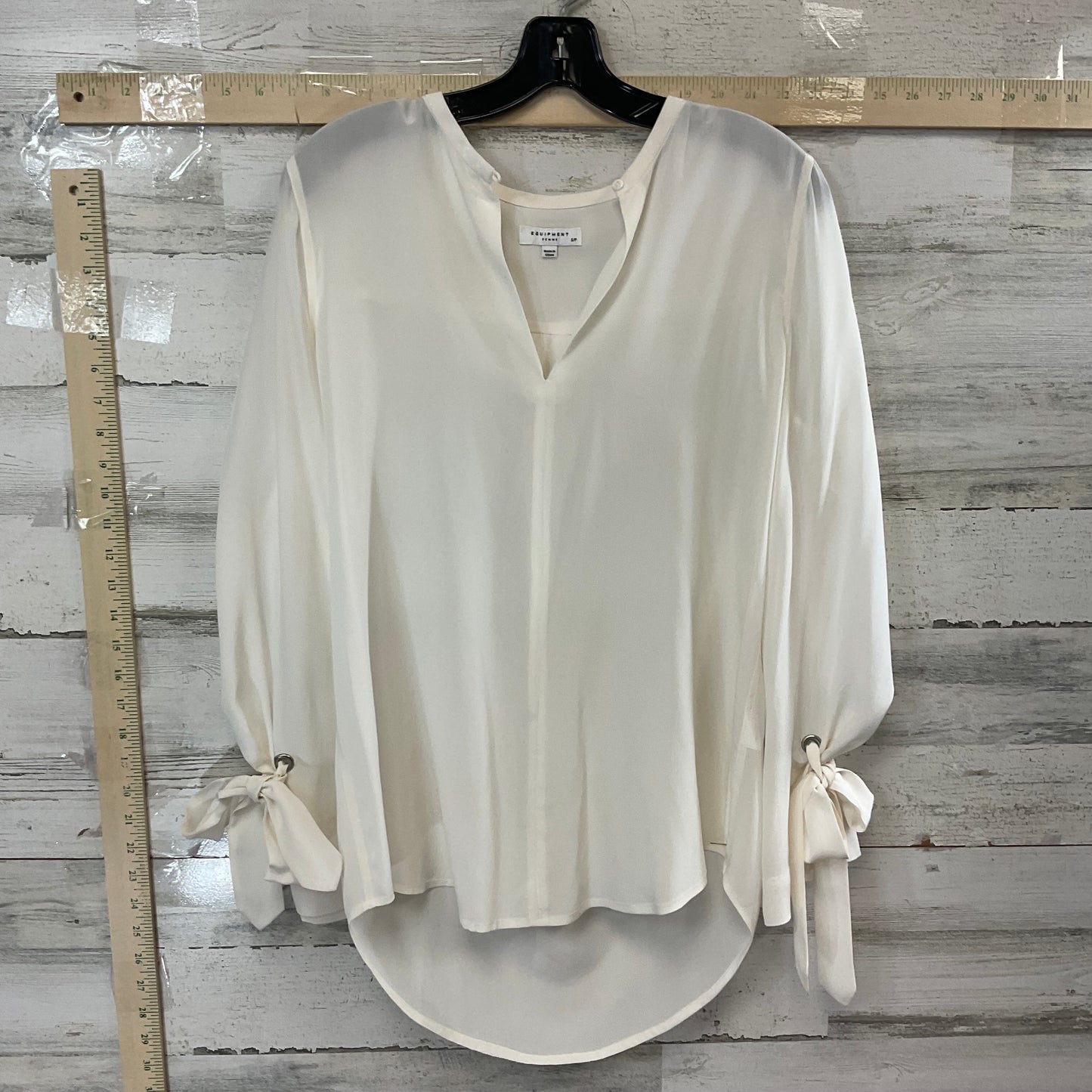 Cream Blouse Long Sleeve Equipment, Size S