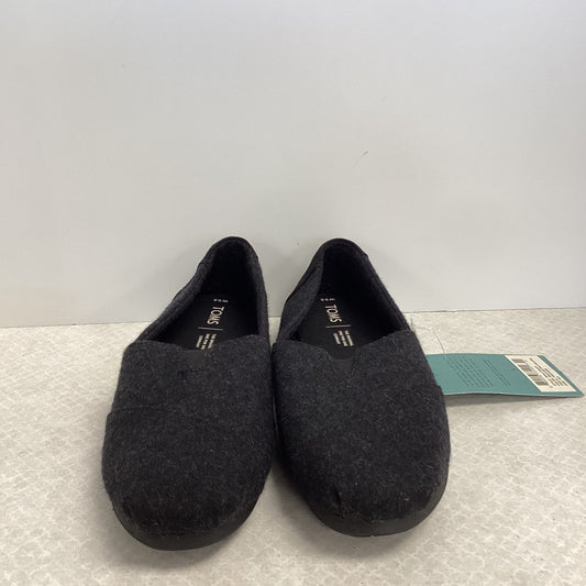 Black Shoes Flats Toms, Size 9.5