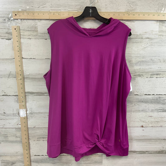 Purple Top Sleeveless Livi Active, Size 3x