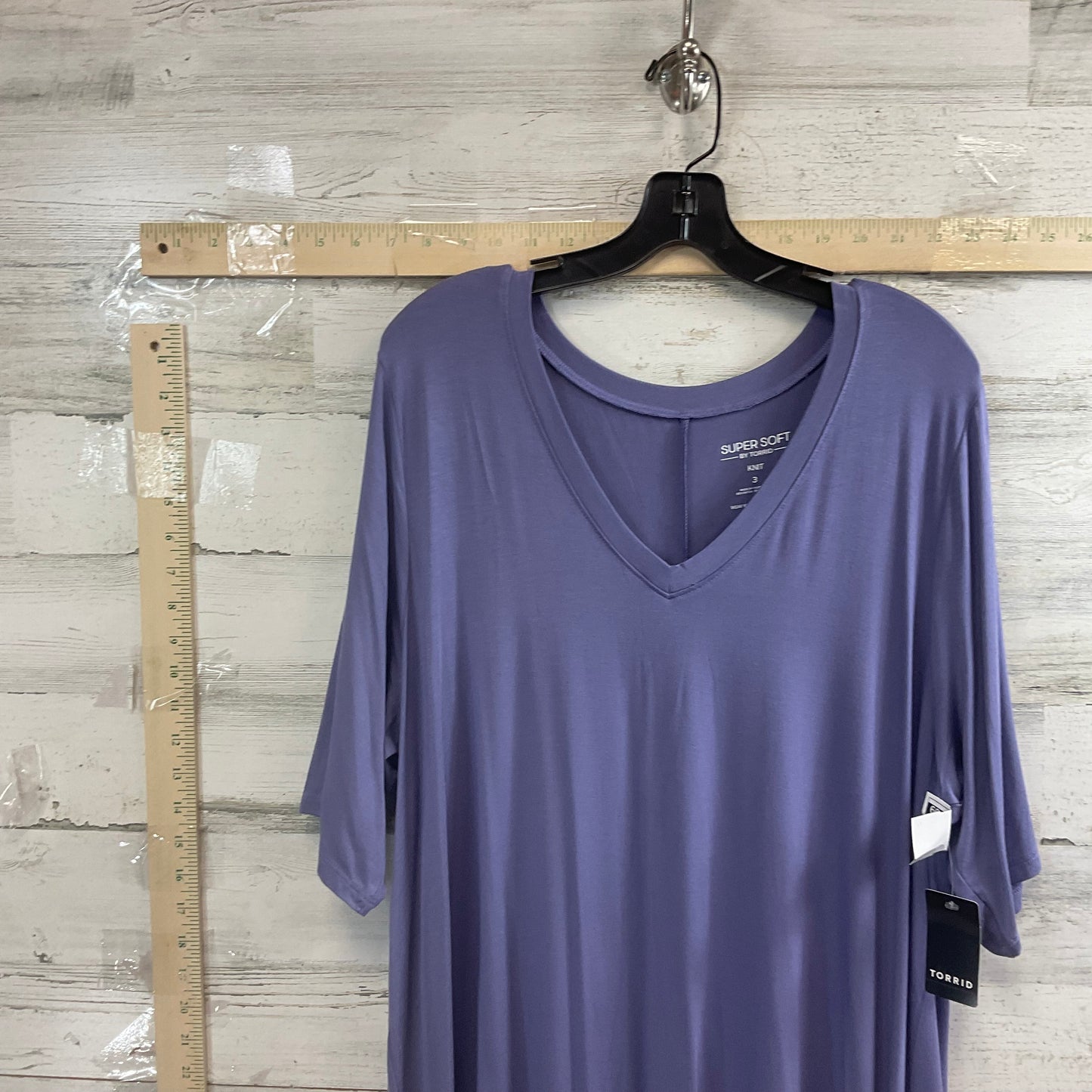 Purple Top Short Sleeve Torrid, Size 3x