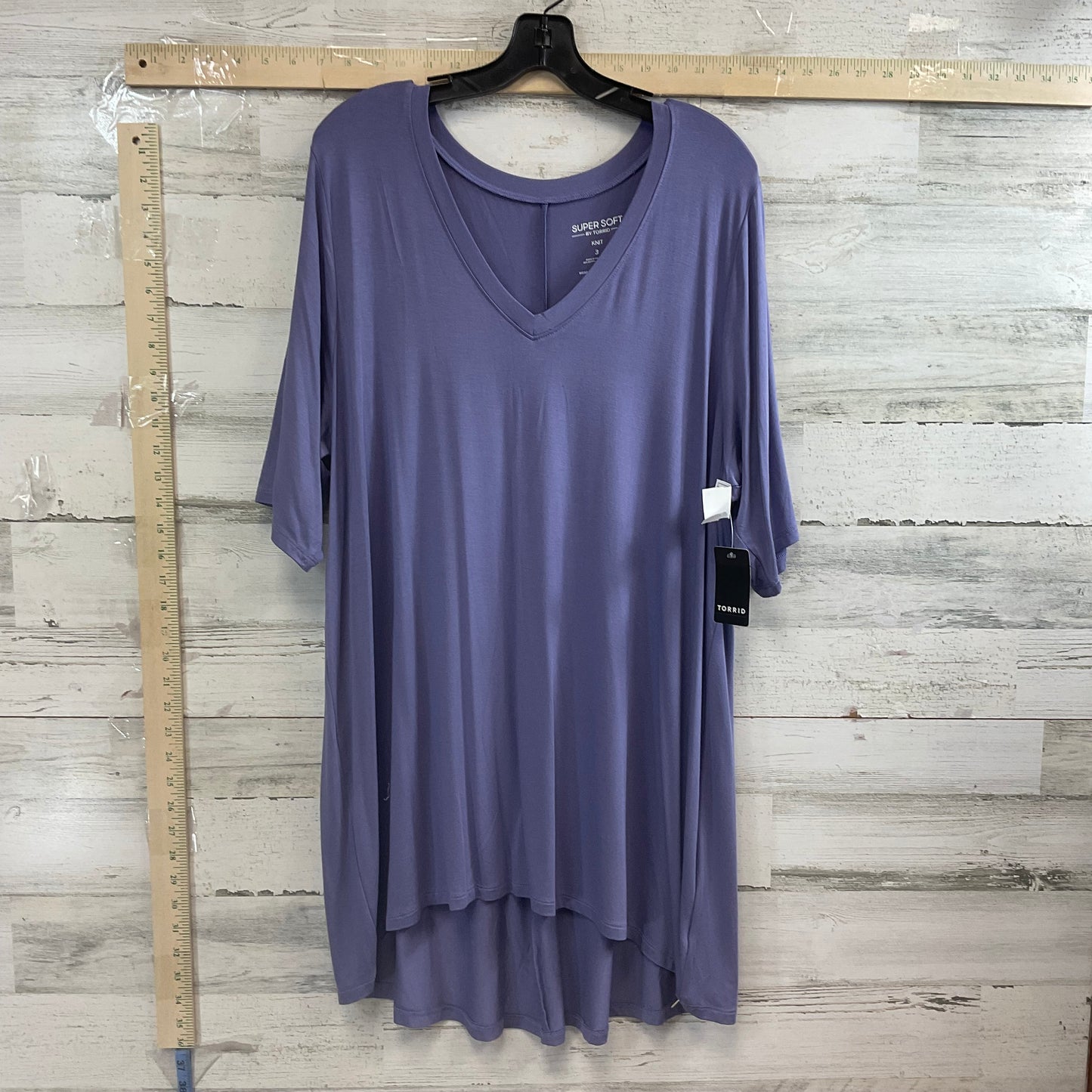 Purple Top Short Sleeve Torrid, Size 3x