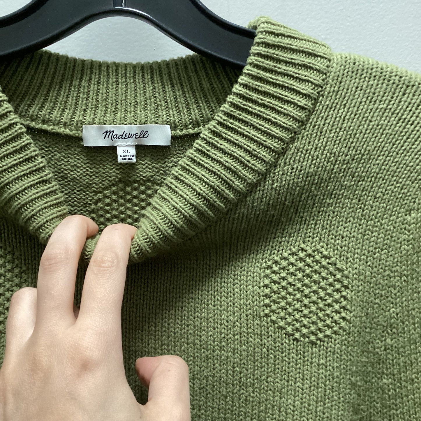 Sweater By Madewell In Green, Size: Xl