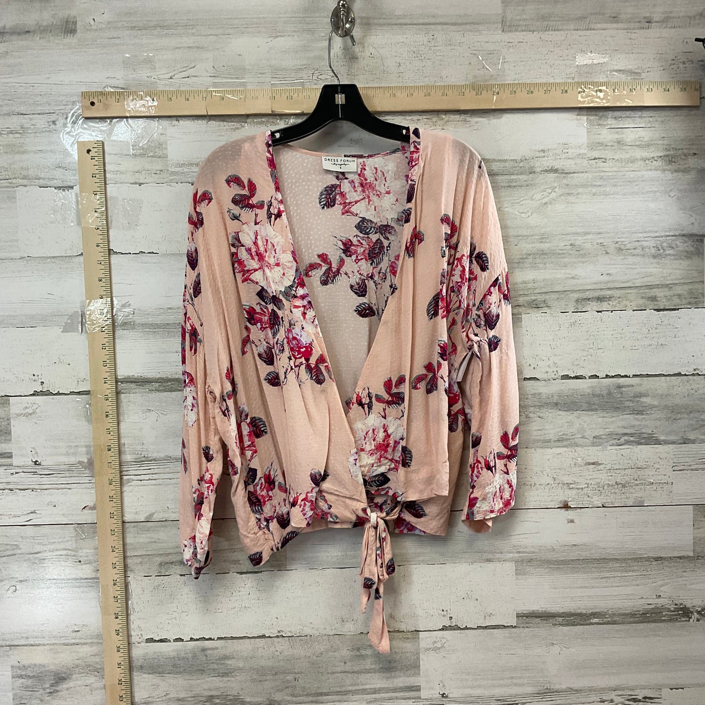 Pink Top Long Sleeve Dress Forum, Size S