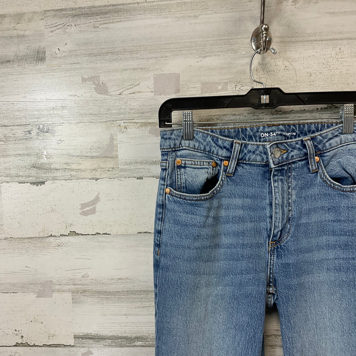 Jeans Straight By ON 34th In Blue Denim, Size: 2