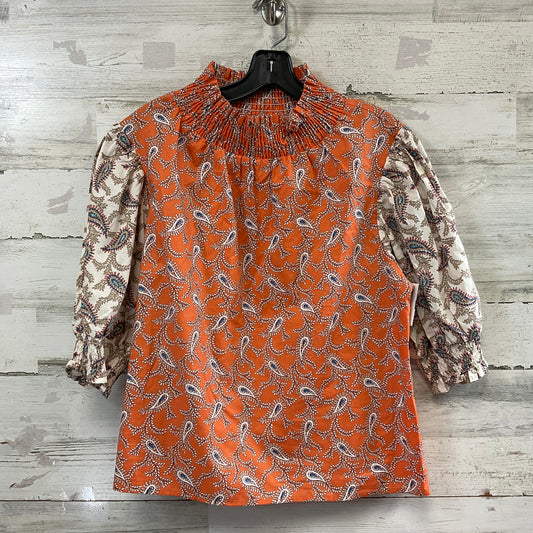 Top Short Sleeve By Ces Femme In Orange, Size: S