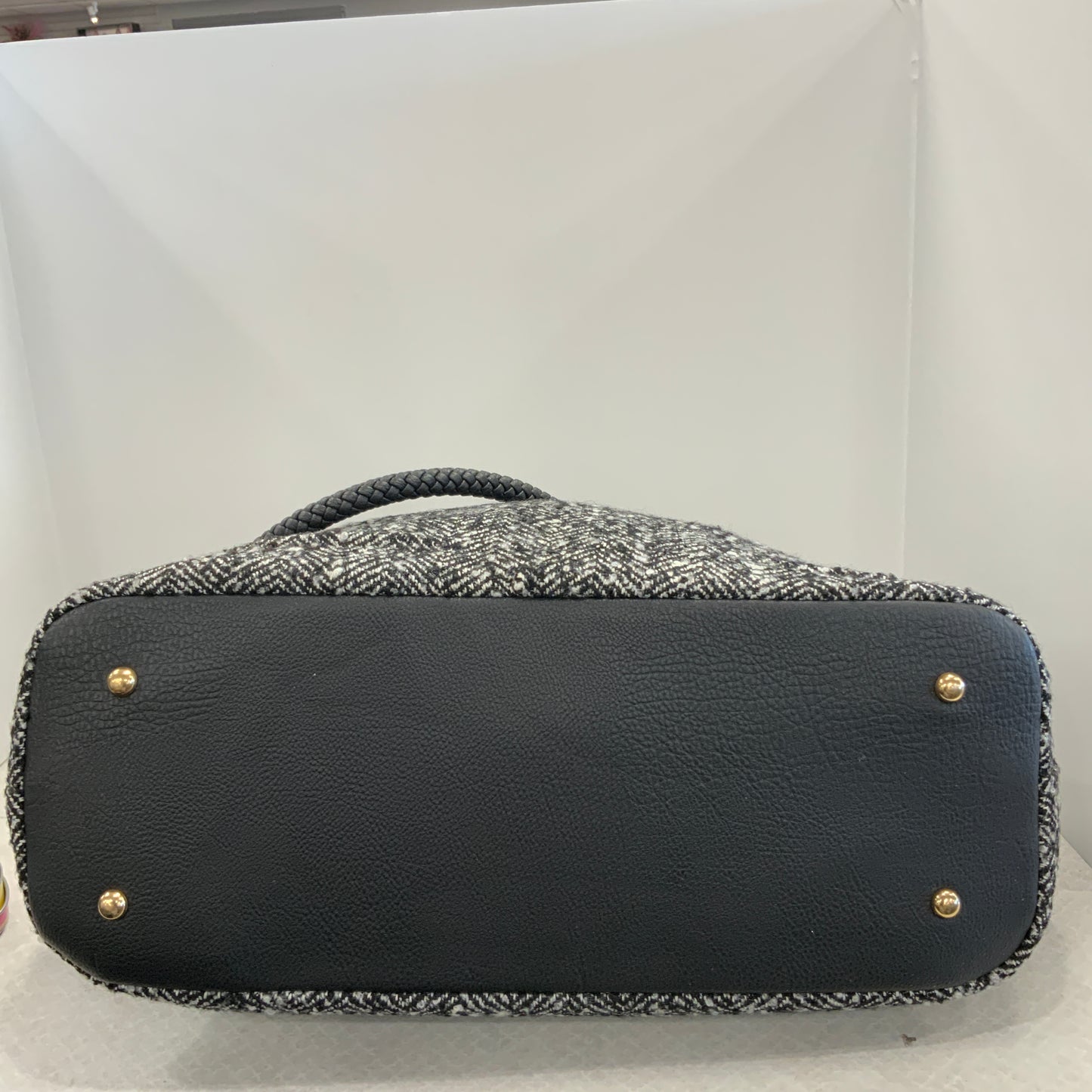 Handbag Black Rivet, Size Large