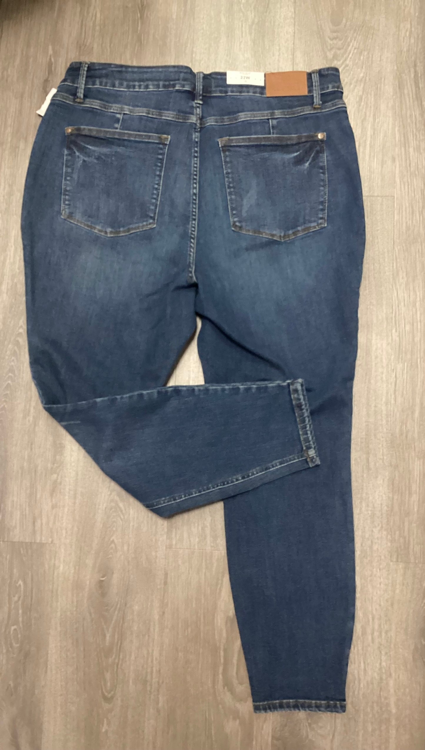 Jeans Skinny By Judy Blue In Blue Denim, Size: 22w