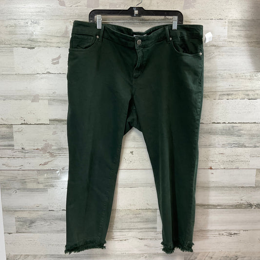 Pants Cropped By Loft In Green, Size: 22