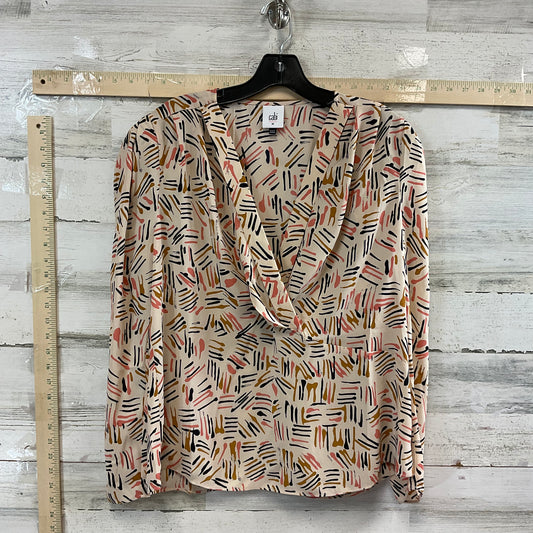 Peach Blouse Long Sleeve Cabi, Size M