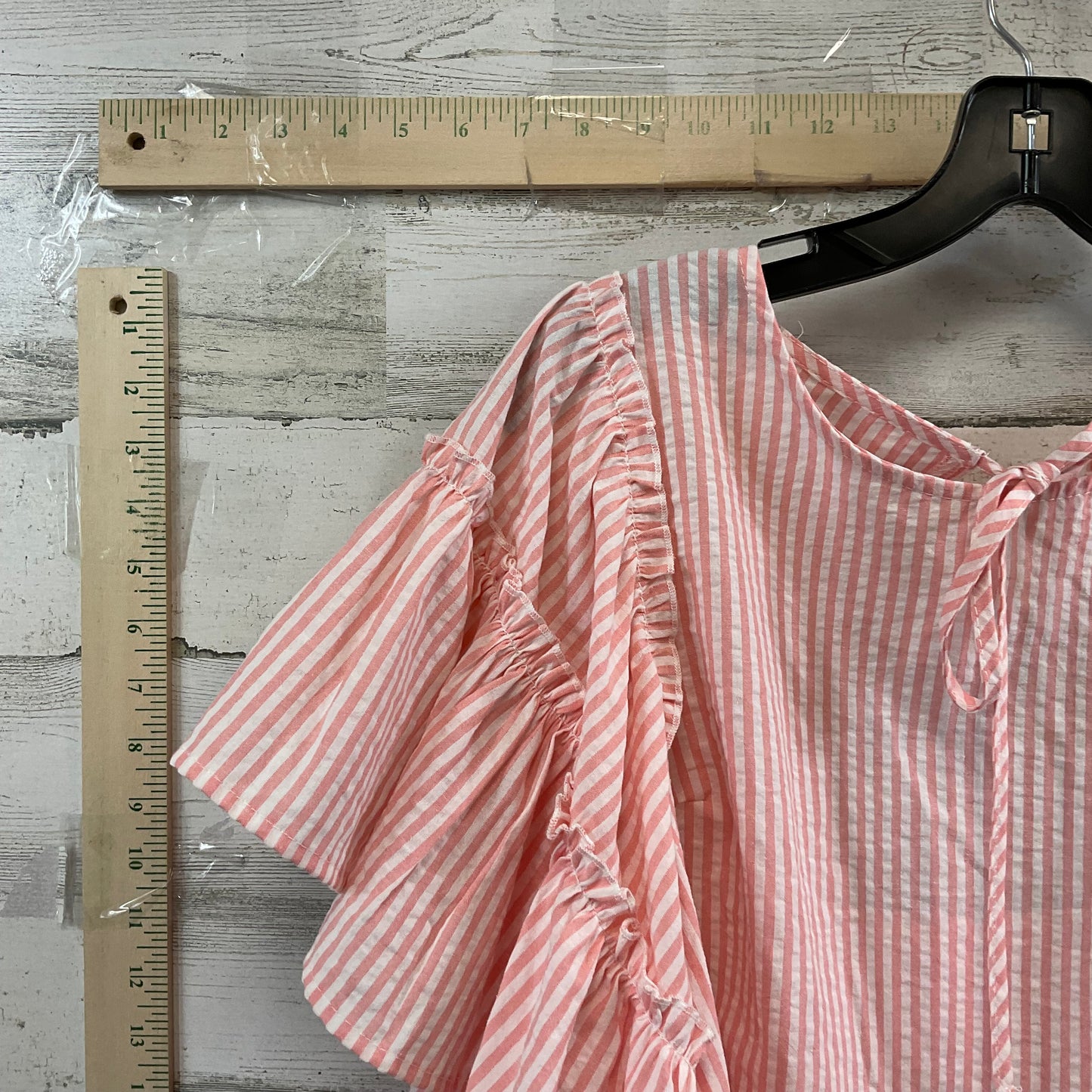 Top Short Sleeve By Umgee In Peach, Size: S