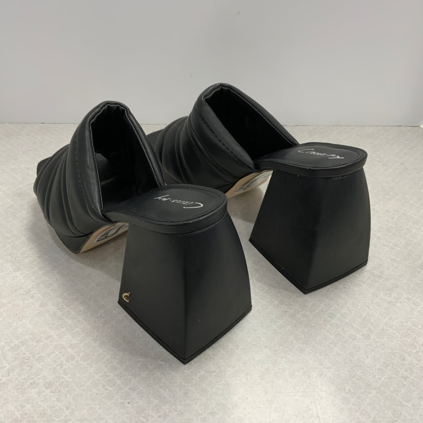 Black Sandals Heels Block Sam Edelman, Size 8