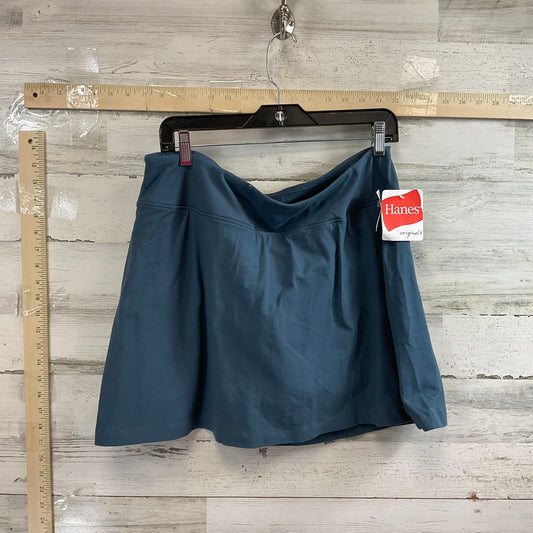 Skort By Hanes In Blue, Size: 2x