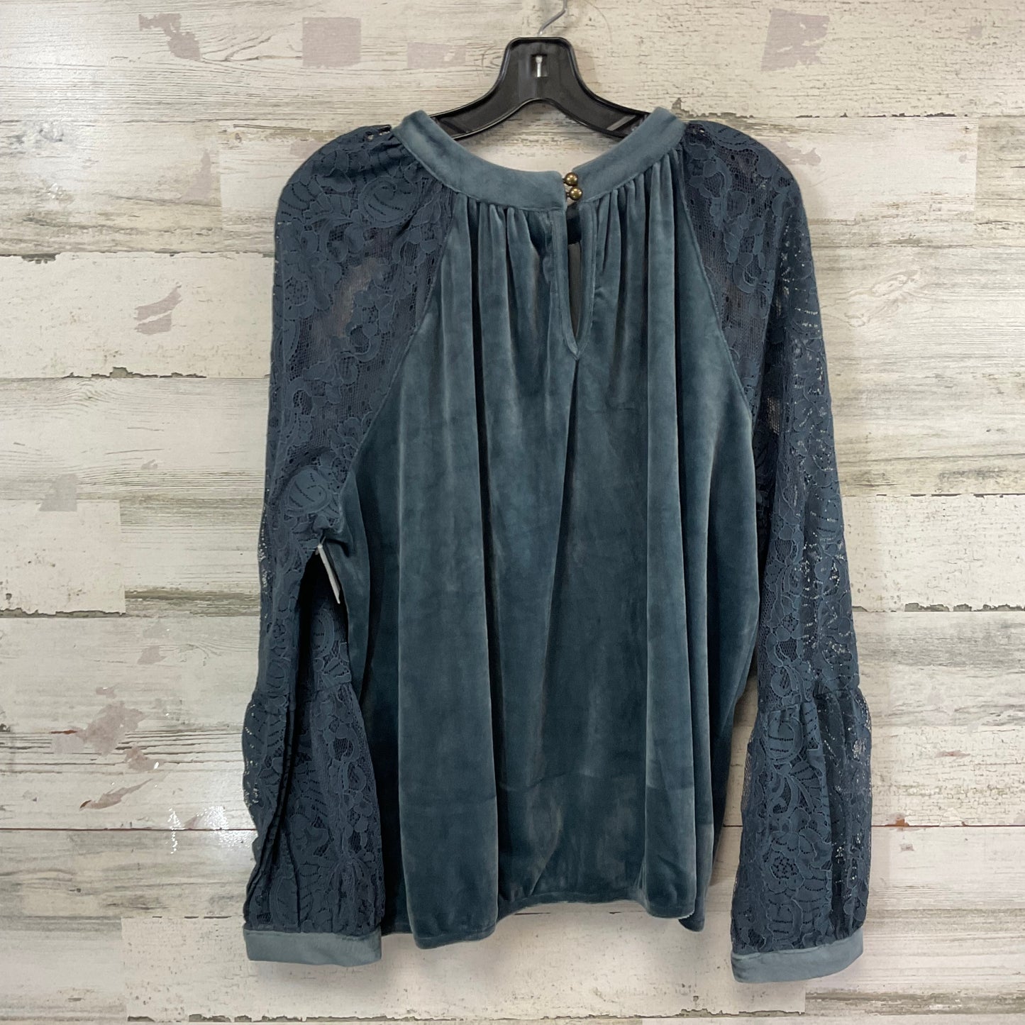 Top Long Sleeve By Matilda Jane In Blue, Size: Xxl