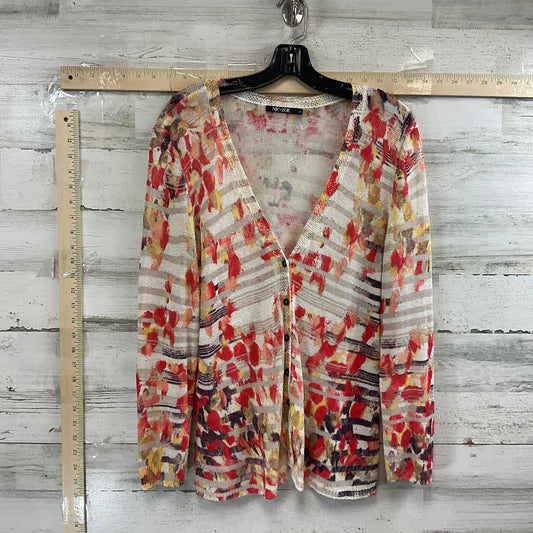 Sweater Cardigan By Nic + Zoe In Orange, Size: Xl