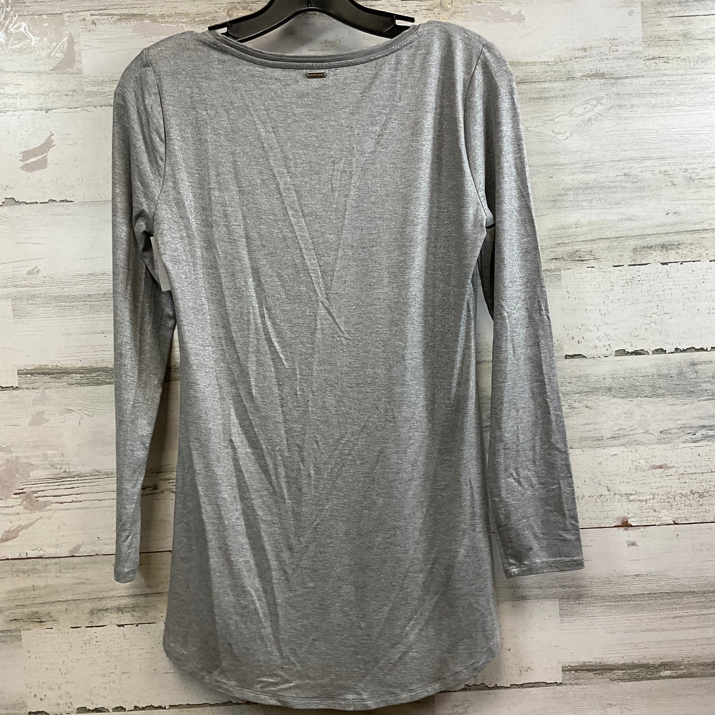 Top Long Sleeve By White House Black Market In Grey, Size: Xs