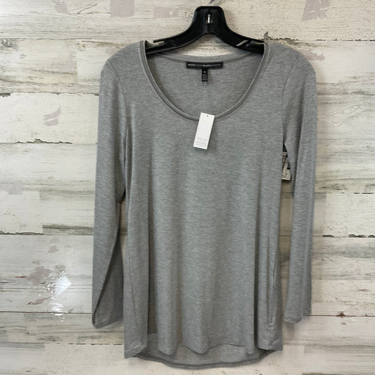 Top Long Sleeve By White House Black Market In Grey, Size: Xs