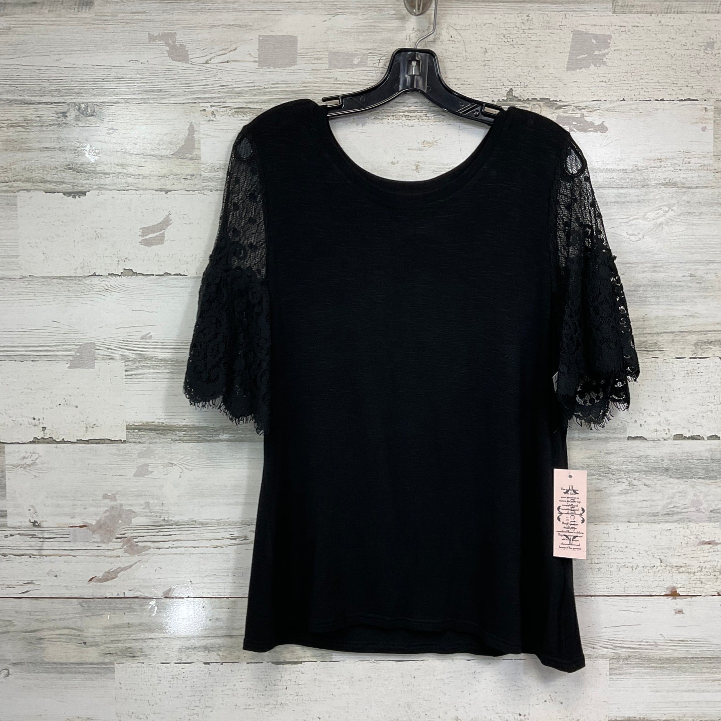 Top Short Sleeve By Nanette Lepore In Black, Size: L