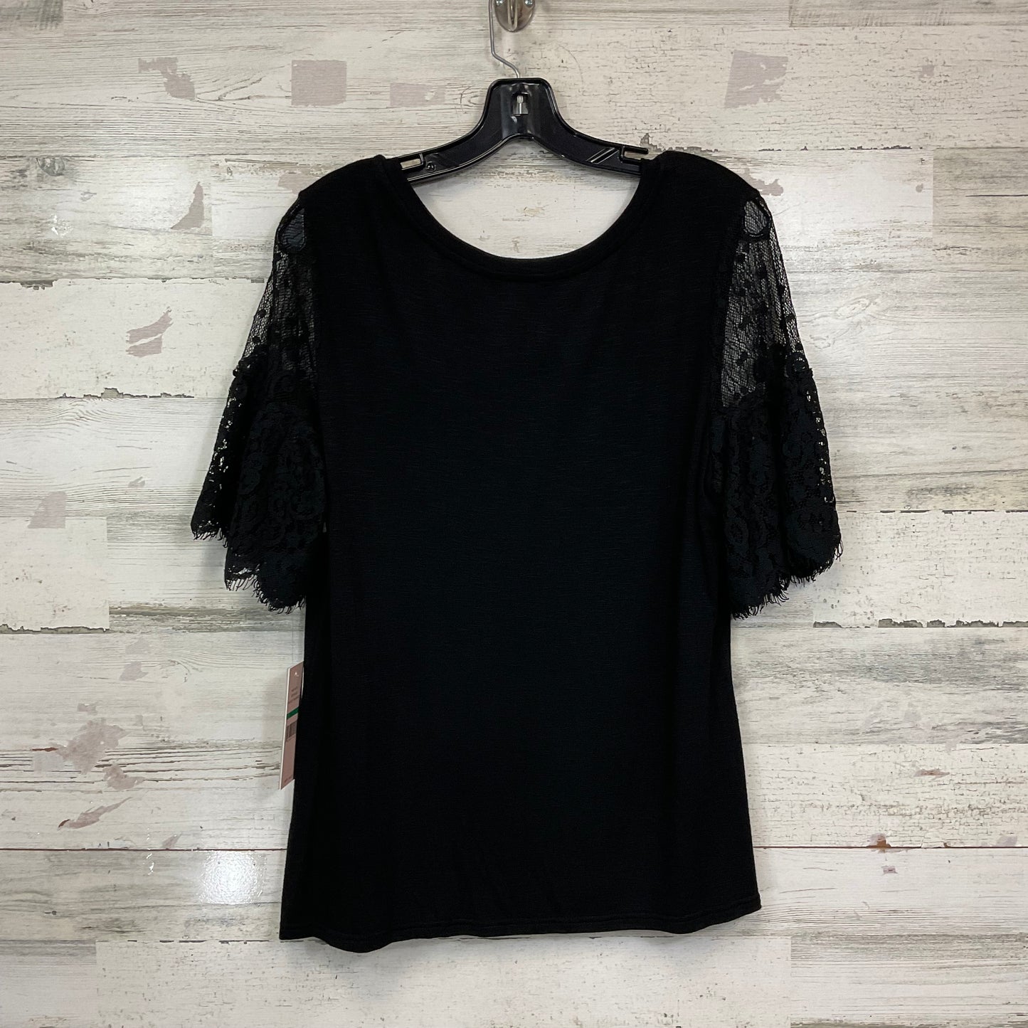 Top Short Sleeve By Nanette Lepore In Black, Size: L